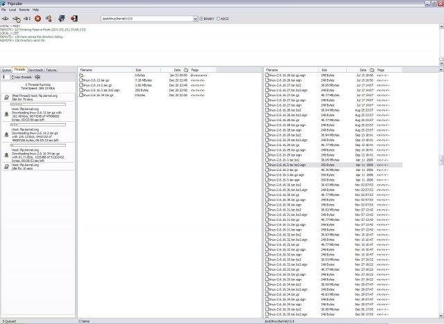 Multi-threaded downloading