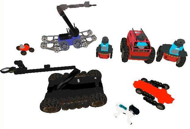 Some Robots Provided with USARSim