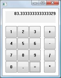 Calculator example running on Vista x64