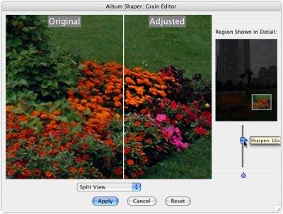 Photo grain editor