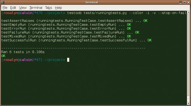 Verbose color output