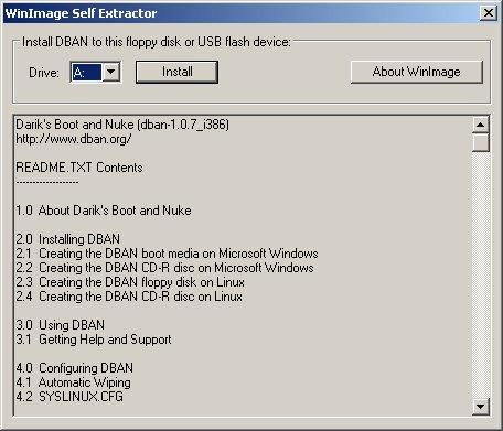 DBAN 1.0.7 Installer