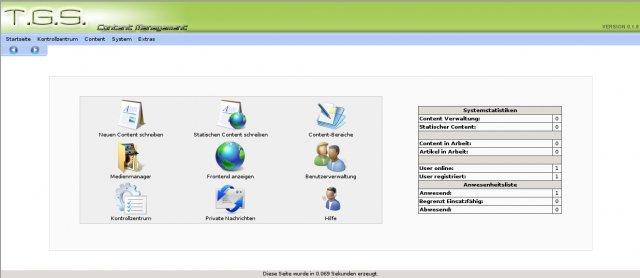T.G.S. Content Management Backend