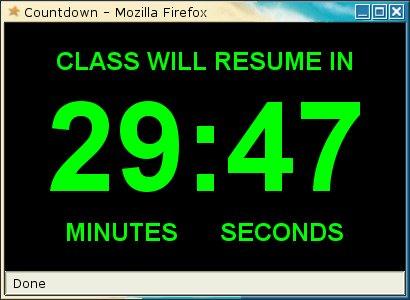 Javascript - countdown window